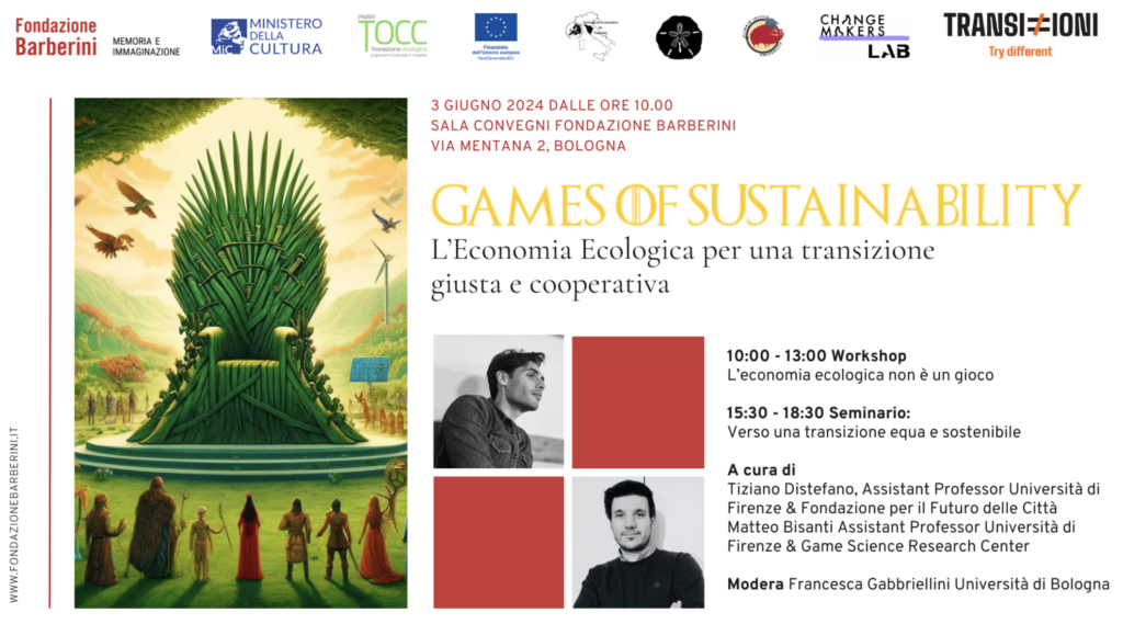 Games of sustainability, primo appuntamento di Transi≠ioni