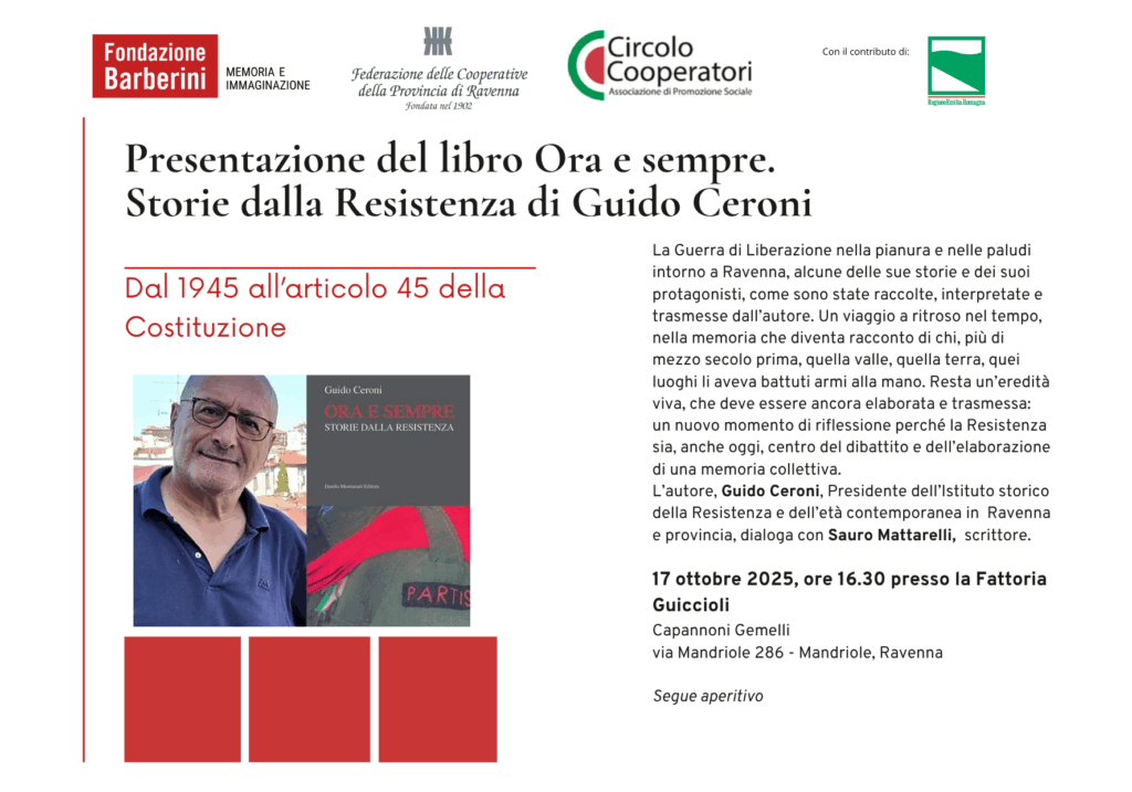 “Ora e sempre. Storie dalla Resistenza” di Guido Ceroni  – presentazione del libro