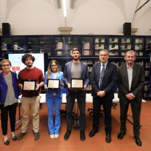 Bologna, 10/10/2023. 
Fondazione Barberini. Assegnazione del Premio Luciano Calanchi e Adriano Turrini per la cultura cooperativa per la miglior tesi di Laurea Magistrale e per la miglior tesi di Dottorato a tema cooperazione. Verrà inoltre conferita una Borsa di studio a dottorandə impegnatə in percorsi di ricerca internazionale comparata a tema economia e cultura cooperativa. 
Attribuzione dei Premi:
Miglior tesi di Laurea Magistrale a tema cooperazione a Stefano Tortorici. 
Miglior tesi di Dottorato a tema cooperazione a Marco Lomuscio. 
Borsa di studio a dottorandə impegnatə in percorsi di ricerca internazionale comparata a tema economia e cultura cooperativa a Antonietta Troisi. 
Foto Paolo Righi
